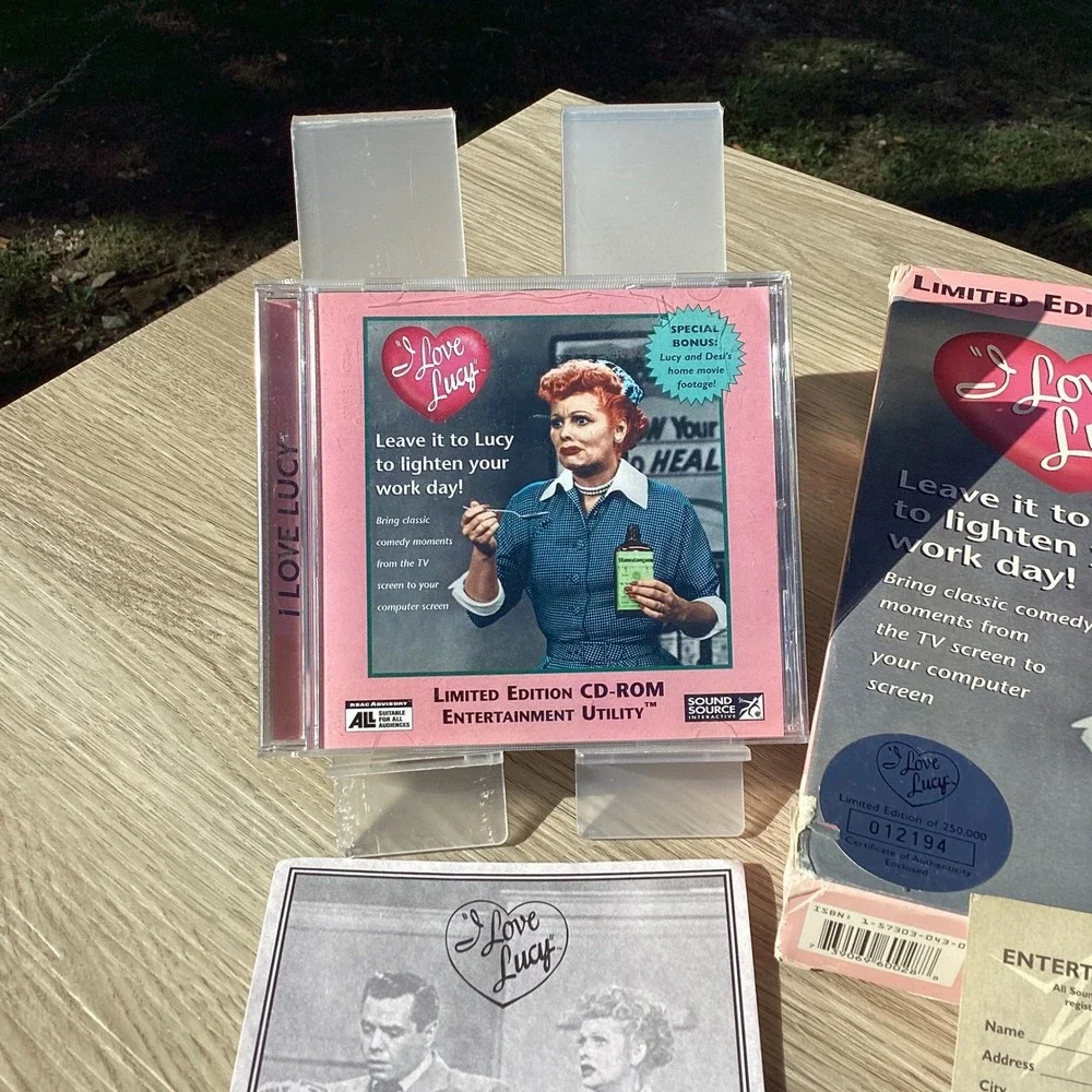 I Love Lucy Limited Edition Utility CD ROM Windows Software Numbered‎